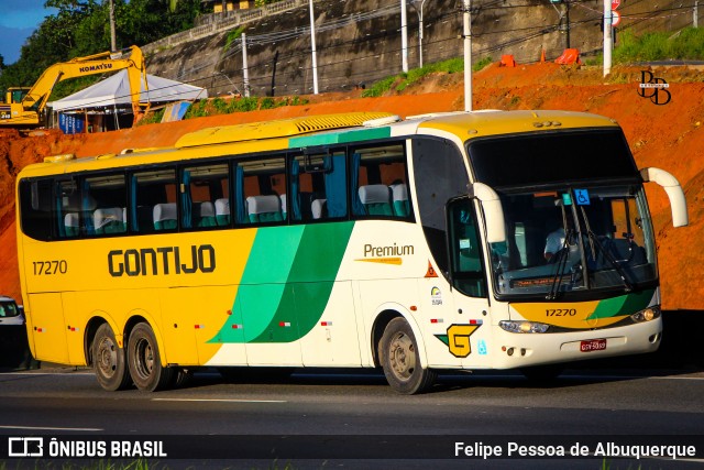 Empresa Gontijo de Transportes 17270 na cidade de Salvador, Bahia, Brasil, por Felipe Pessoa de Albuquerque. Número da foto: #13232711.