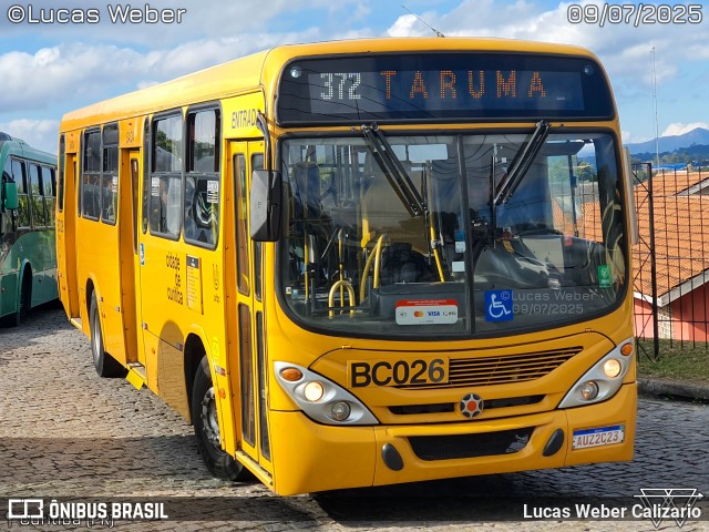 Transporte Coletivo Glória BC026 na cidade de Curitiba, Paraná, Brasil, por Lucas Weber Calizario. Número da foto: #13231835.
