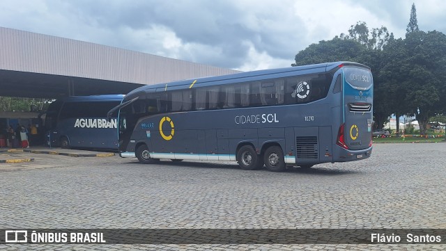 Viação Cidade Sol 10210 na cidade de Cruz das Almas, Bahia, Brasil, por Flávio  Santos. Número da foto: #13231917.