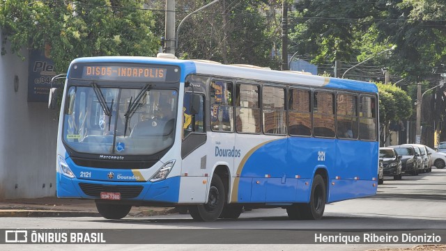 Viação Dourados 2121 na cidade de Dourados, Mato Grosso do Sul, Brasil, por Henrique Ribeiro Dionizio. Número da foto: #13231819.