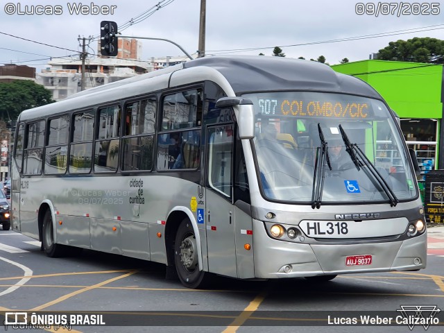Auto Viação Redentor HL318 na cidade de Curitiba, Paraná, Brasil, por Lucas Weber Calizario. Número da foto: #13234532.