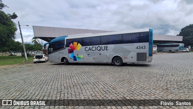 Cacique Transportes 4343 na cidade de Cruz das Almas, Bahia, Brasil, por Flávio  Santos. Número da foto: #13231924.