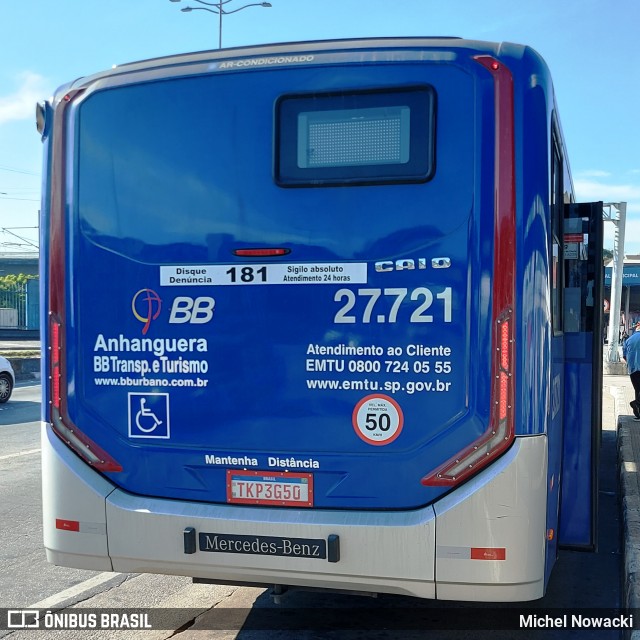 BB Transportes e Turismo 27.721 na cidade de Itapevi, São Paulo, Brasil, por Michel Nowacki. Número da foto: #13234690.