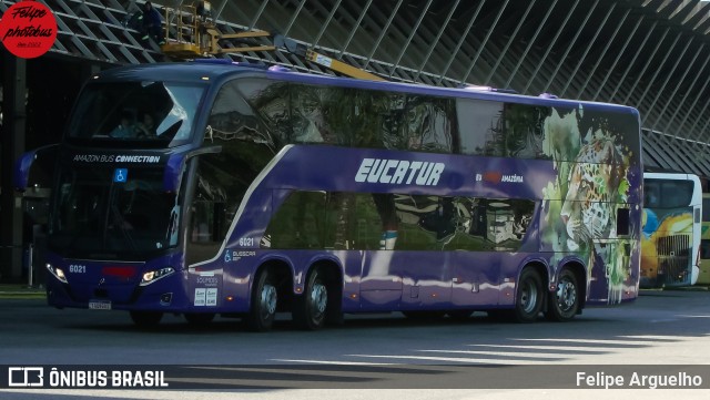 Eucatur - Empresa União Cascavel de Transportes e Turismo 6021 na cidade de Florianópolis, Santa Catarina, Brasil, por Felipe Arguelho. Número da foto: #13234147.