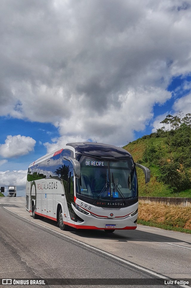 Real Alagoas de Viação 598 na cidade de Ribeirão, Pernambuco, Brasil, por Luiz Fellipe. Número da foto: #13234643.