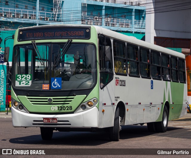 Auto Ônibus Líder 0912028 na cidade de Manaus, Amazonas, Brasil, por Gilmar Porfírio. Número da foto: #13233946.