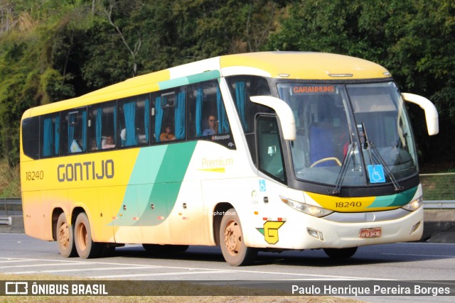 Empresa Gontijo de Transportes 18240 na cidade de Piraí, Rio de Janeiro, Brasil, por Paulo Henrique Pereira Borges. Número da foto: #13232773.