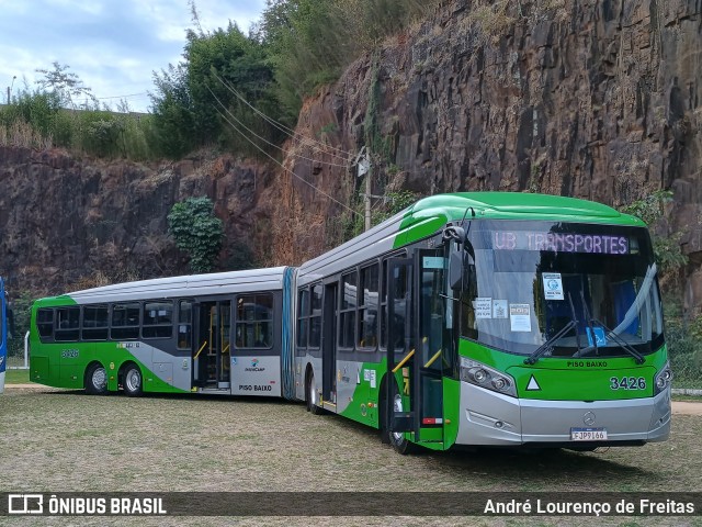 VB Transportes e Turismo 3426 na cidade de Campinas, São Paulo, Brasil, por André Lourenço de Freitas. Número da foto: #13232798.