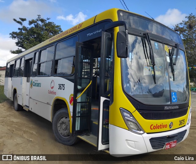 Coletivo Transportes 3675 na cidade de Caruaru, Pernambuco, Brasil, por Caio Lira. Número da foto: #13233119.