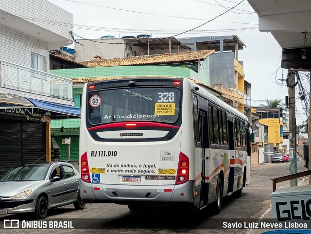 Auto Viação Salineira RJ 111.010 na cidade de Cabo Frio, Rio de Janeiro, Brasil, por Savio Luiz Neves Lisboa. Número da foto: #13232888.