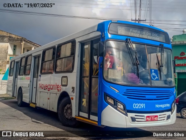 Consórcio Navegantes - 02 > Viação São Jorge > Transurb Transporte Urbano 02091 na cidade de João Pessoa, Paraíba, Brasil, por Daniel da Silva. Número da foto: #13232068.