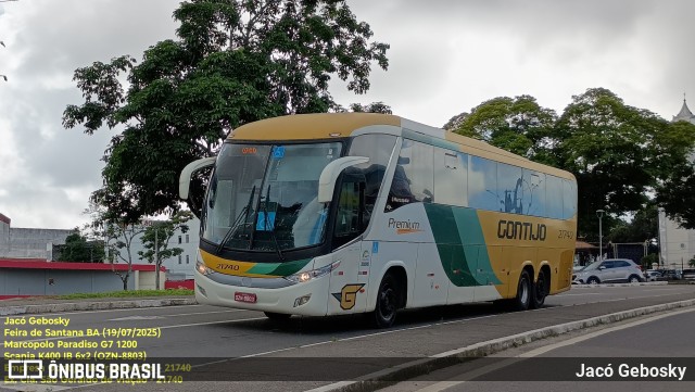 Empresa Gontijo de Transportes 21740 na cidade de Feira de Santana, Bahia, Brasil, por Jacó Gebosky. Número da foto: #13233832.