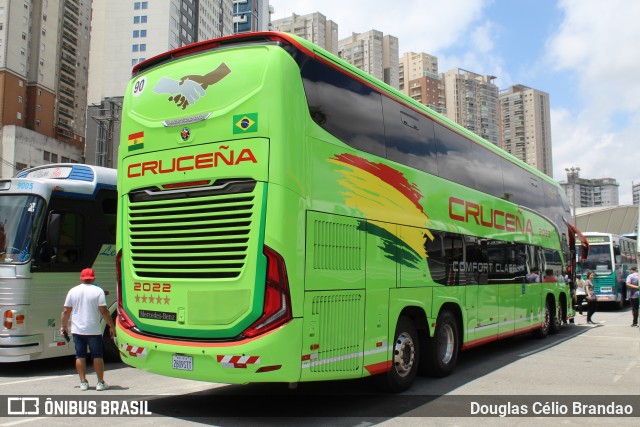 Autobuses Cruceña 2022 na cidade de Barueri, São Paulo, Brasil, por Douglas Célio Brandao. Número da foto: #13234540.