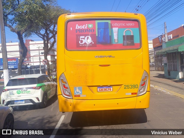 Auto Viação Chapecó 25390 na cidade de Chapecó, Santa Catarina, Brasil, por Vinícius Weber. Número da foto: #13232501.
