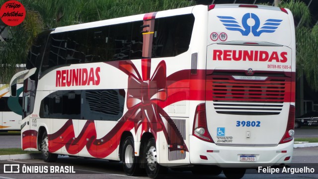 Reunidas Transportes Coletivos 39802 na cidade de Florianópolis, Santa Catarina, Brasil, por Felipe Arguelho. Número da foto: #13231723.