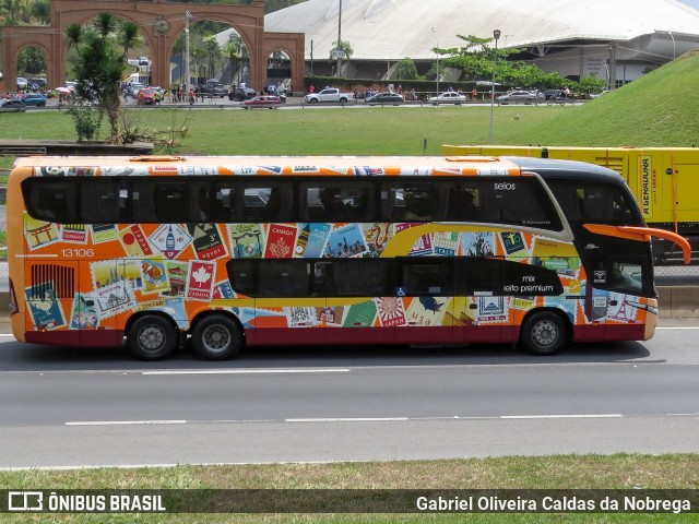Viação Sampaio 13106 na cidade de Aparecida, São Paulo, Brasil, por Gabriel Oliveira Caldas da Nobrega. Número da foto: #13234717.