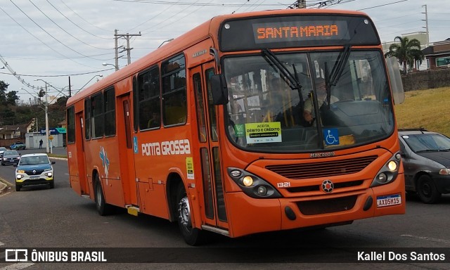 VCG - Viação Campos Gerais 1321 na cidade de Ponta Grossa, Paraná, Brasil, por Kallel Dos Santos. Número da foto: #13233124.