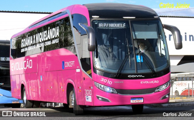 Evolução Transportes e Turismo 3010 na cidade de Goiânia, Goiás, Brasil, por Carlos Júnior. Número da foto: #13234067.