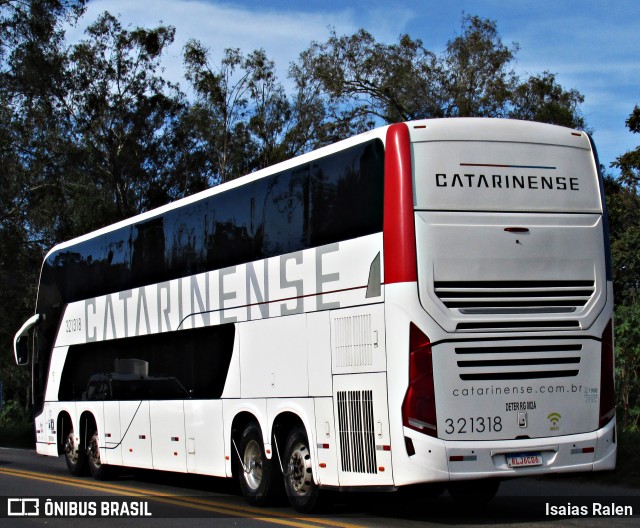 Auto Viação Catarinense 321318 na cidade de Santos Dumont, Minas Gerais, Brasil, por Isaias Ralen. Número da foto: #13231614.