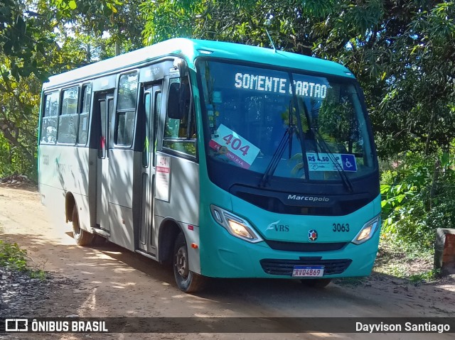 VRS - Viação Roberto Santana 3063 na cidade de São Cristóvão, Sergipe, Brasil, por Dayvison Santiago. Número da foto: #13232220.