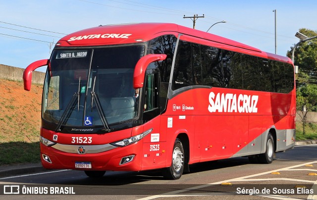 Viação Santa Cruz 31523 na cidade de Campinas, São Paulo, Brasil, por Sérgio de Sousa Elias. Número da foto: #13234225.