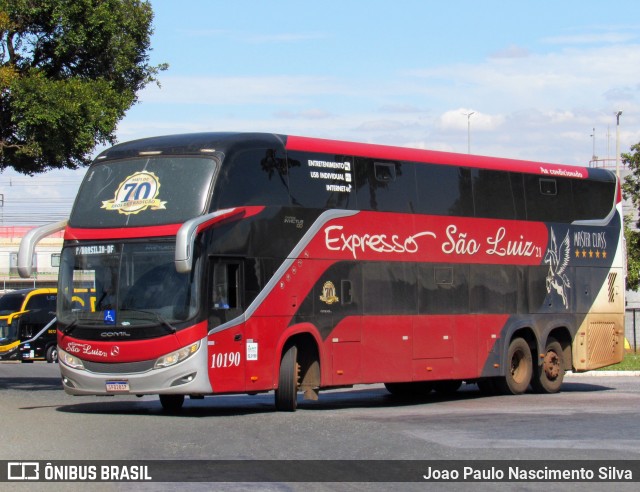 Expresso São Luiz 10190 na cidade de Brasília, Distrito Federal, Brasil, por Joao Paulo Nascimento Silva. Número da foto: #13233409.