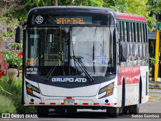 ATD - AutoTransportes Desamparados 55 na cidade de San Rafael Arriba, Desamparados, San José, Costa Rica, por Sebas Gamboa. Número da foto: #13233273.