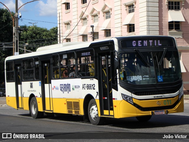 Empresa de Transportes Nova Marambaia AT-86612 na cidade de Belém, Pará, Brasil, por João Victor. Número da foto: #13233229.