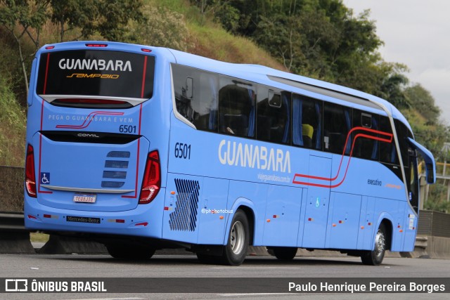 Viação Sampaio 6501 na cidade de Piraí, Rio de Janeiro, Brasil, por Paulo Henrique Pereira Borges. Número da foto: #13232870.