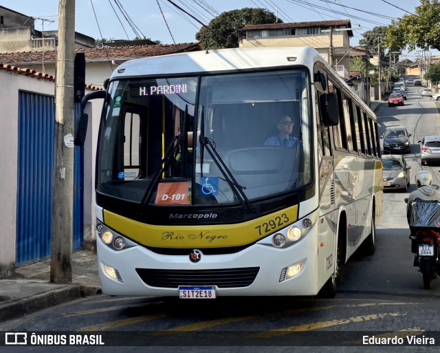 Rio Negro Fretamento e Turismo 72923 na cidade de Belo Horizonte, Minas Gerais, Brasil, por Eduardo Vieira. Número da foto: #13234405.