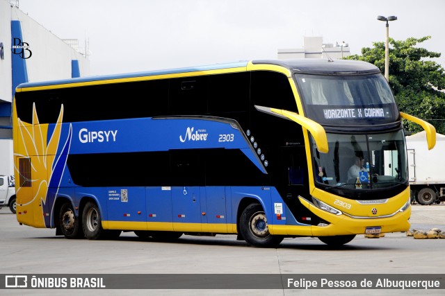 Nobre Turismo 2303 na cidade de Goiânia, Goiás, Brasil, por Felipe Pessoa de Albuquerque. Número da foto: #13232615.
