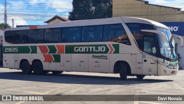 Empresa Gontijo de Transportes 21615 na cidade de Mucuri, Bahia, Brasil, por Davi Novais. Número da foto: #13231825.