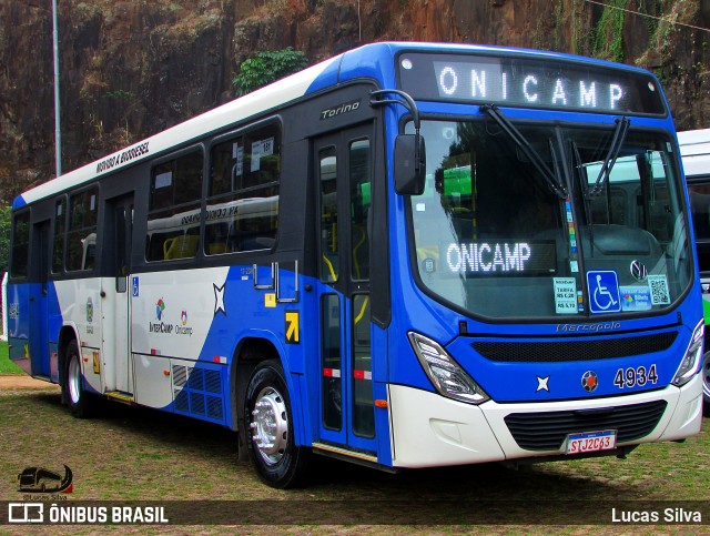 Onicamp Transporte Coletivo 4934 na cidade de Campinas, São Paulo, Brasil, por Lucas Silva. Número da foto: #13232845.