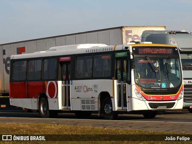 Auto Viação Alpha A48097 na cidade de Canas, São Paulo, Brasil, por João Felipe. Número da foto: #13234838.