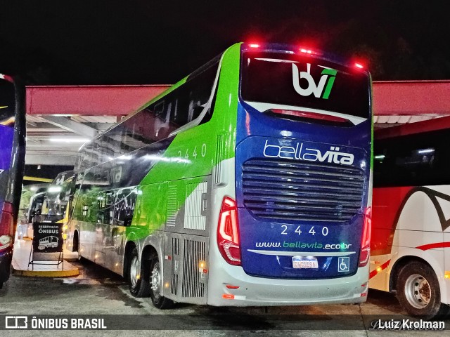 Bella Vita Transportes 2440 na cidade de Queluz, São Paulo, Brasil, por Luiz Krolman. Número da foto: #13234343.