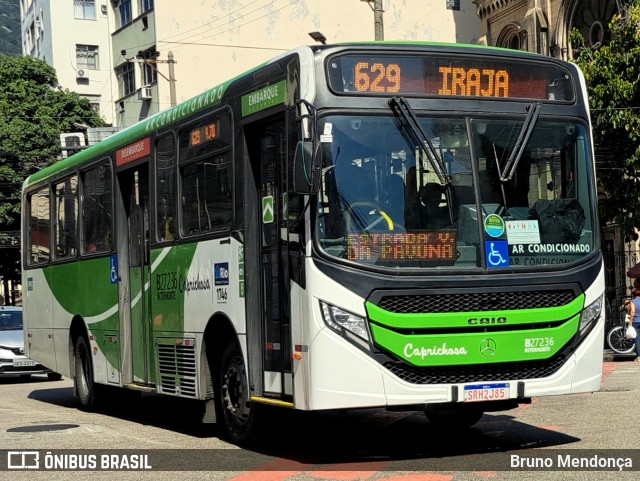 Caprichosa Auto Ônibus B27236 na cidade de Rio de Janeiro, Rio de Janeiro, Brasil, por Bruno Mendonça. Número da foto: #13233779.