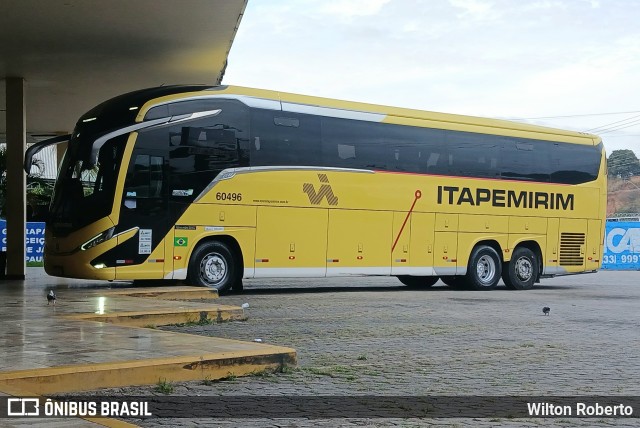 Viação Nova Itapemirim 60496 na cidade de Governador Valadares, Minas Gerais, Brasil, por Wilton Roberto. Número da foto: #13233656.