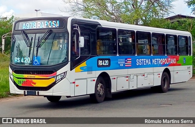 TCM - Transportes Coletivos Maranhense 39-097 na cidade de São Luís, Maranhão, Brasil, por Rômulo Martins Serra. Número da foto: #13232222.