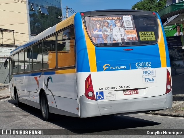 Transportes Futuro C30182 na cidade de Rio de Janeiro, Rio de Janeiro, Brasil, por Danyllo Henrique. Número da foto: #13234325.