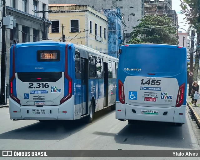 Mobibrasil São Lourenço >>> Mobi-PE 2.316 na cidade de Recife, Pernambuco, Brasil, por Ytalo Alves. Número da foto: #13234515.