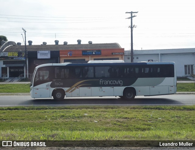 Francovig Transportes Coletivos 7606 na cidade de Cajati, São Paulo, Brasil, por Leandro Muller. Número da foto: #13234650.