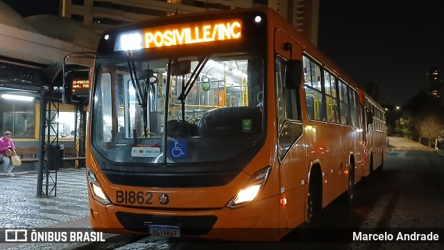 Transporte Coletivo Glória BI862 na cidade de Curitiba, Paraná, Brasil, por Marcelo Andrade. Número da foto: #13232510.