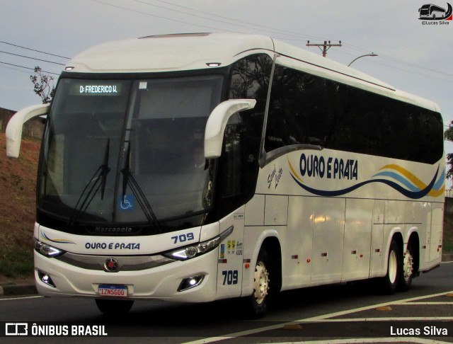 Viação Ouro e Prata 709 na cidade de Campinas, São Paulo, Brasil, por Lucas Silva. Número da foto: #13234842.