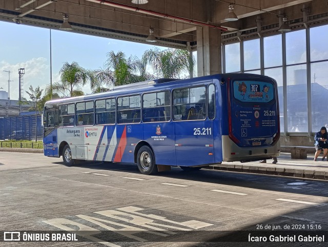 Del Rey Transportes 25.211 na cidade de Carapicuíba, São Paulo, Brasil, por Ícaro Gabriel Gabriel. Número da foto: #13232023.