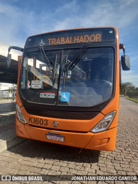 Viação Tamandaré KI603 na cidade de Curitiba, Paraná, Brasil, por JONATHAN EDUARDO CANTOR. Número da foto: #13232071.
