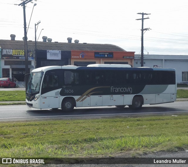 Francovig Transportes Coletivos 7606 na cidade de Jacupiranga, São Paulo, Brasil, por Leandro Muller. Número da foto: #13234601.