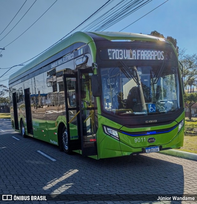 Nortran Transportes Coletivos 9011 na cidade de Porto Alegre, Rio Grande do Sul, Brasil, por Júnior Wandame. Número da foto: #13234988.