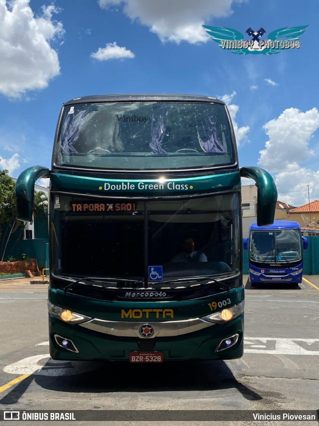 Viação Motta 19003 na cidade de Piracicaba, São Paulo, Brasil, por Vinicius Piovesan. Número da foto: #13235320.