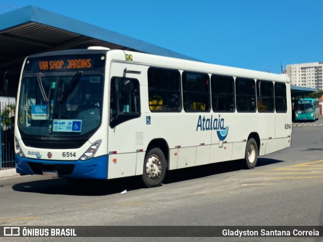 Viação Atalaia Transportes 6514 na cidade de Aracaju, Sergipe, Brasil, por Gladyston Santana Correia. Número da foto: #13236914.