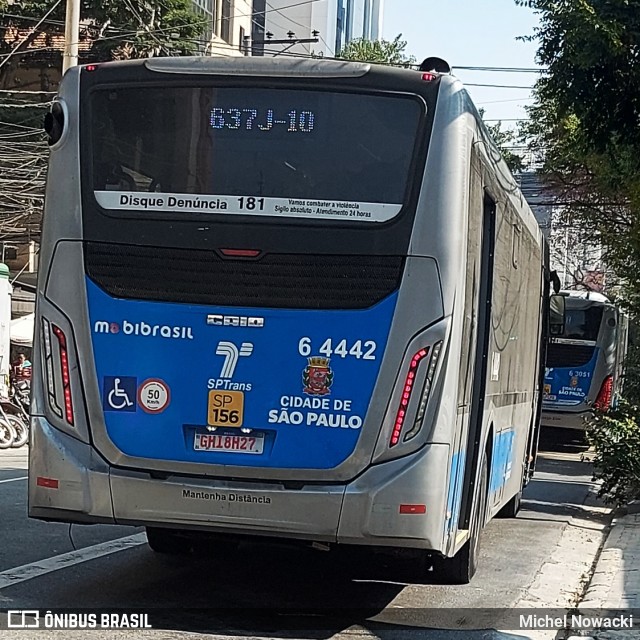 Viação Paratodos > São Jorge > Metropolitana São Paulo > Mobibrasil 6 4442 na cidade de São Paulo, São Paulo, Brasil, por Michel Nowacki. Número da foto: #13237587.